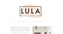 Desktop Screenshot of lulahairandmakeup.com